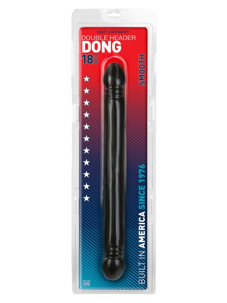 Dildo-DOUBLE HEADER DONG SMOOTH 18"""" BLCK - 2