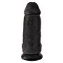 Penis grube czarne żylaste dildo z mocną przyssawką 23 cm - 8
