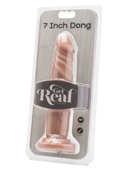 Dildo penis realistyczne grube żyły przyssawka 18cm - 3
