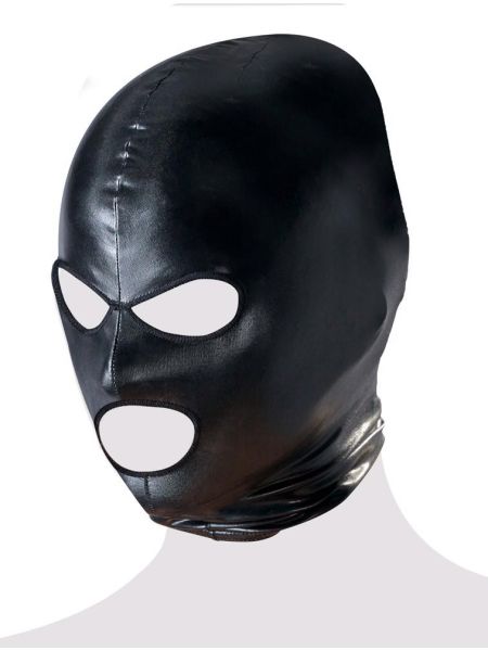 Maska niewolnicza BDSM na głowę twarz bondage sex - 6