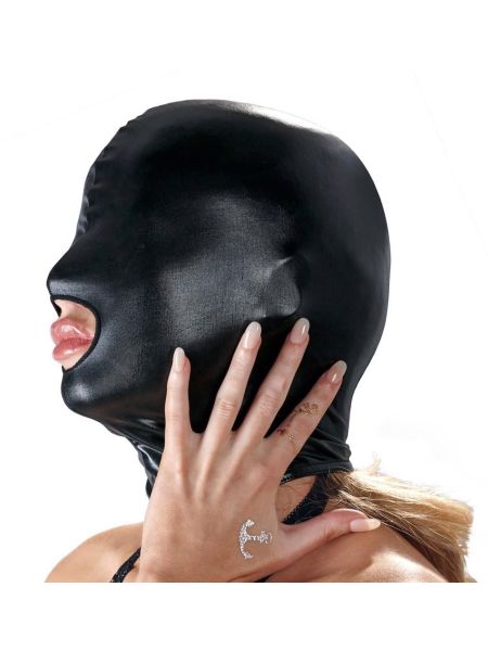 Maska bondage BDSM niewolnicza na głowę twarz oczy - 5