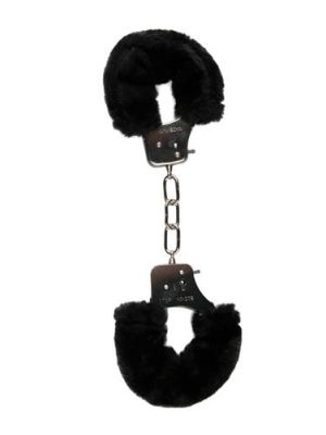 Kajdanki z futerkiem pluszowe z kluczykiem BDSM - image 2