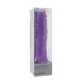 Wibrator realistyczny - wibrujący sztuczny penis fioletowy 21 cm - 4