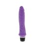 Wibrator realistyczny - wibrujący sztuczny penis fioletowy 21 cm - 5