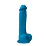 Dildo-COLOURS PLEASURES 8INCH BLUE - 2