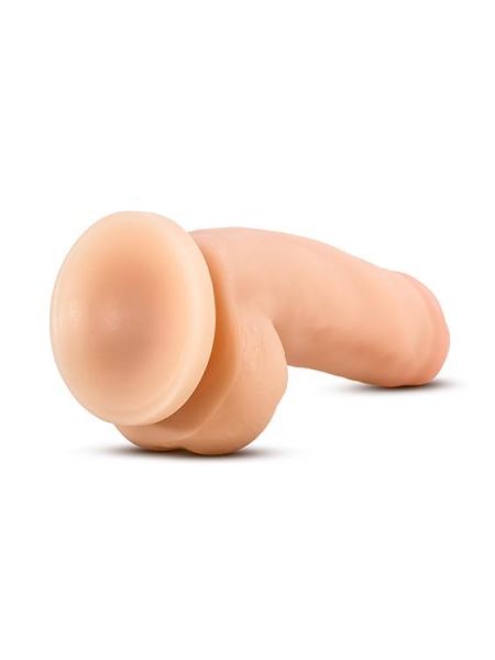 Penis grube żylaste realistyczne dildo z przyssawką i jądrami - 5