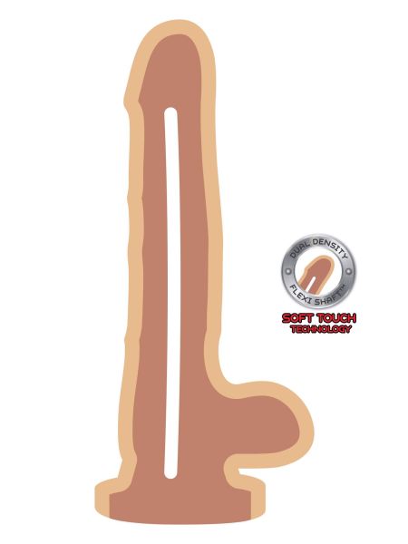 Dildo realistyczny gruby żylasty penis z przyssawką - 5