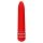 Klasyczny prosty wibrator gładki zdobiony 15 cm czerwony