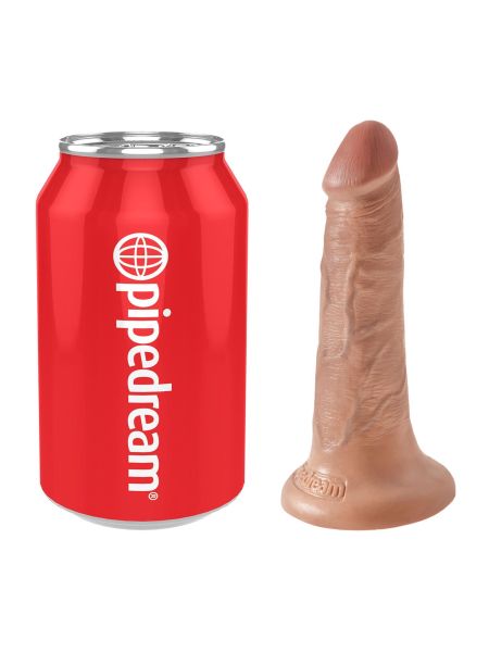 Dildo realistyczny penis widoczne żyły przyssawka 13 cm - 3