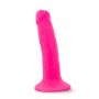 Dildo-NEO 6INCH DUAL DENSITY COCK NEON PINK - 6