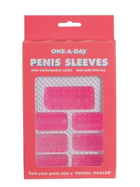 Stymulator-ONE-A-DAY PENIS SLEEVES PINK