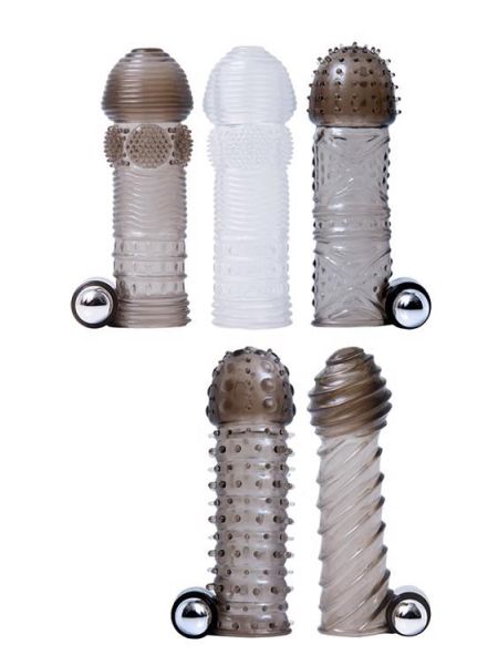 Zestaw-A&E VIBRATING PENIS SLEEVE KIT - 5