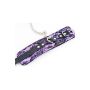 Kajdanki-MARCUS 711003 Hand cuffs with metal chain tracery syntetic purple bdsm Valentine day - 4