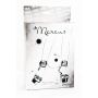 Kajdanki-MARCUS 712001 Ankle cuffs with metal chain tracery syntetic silver bdsm Valentine day - 2