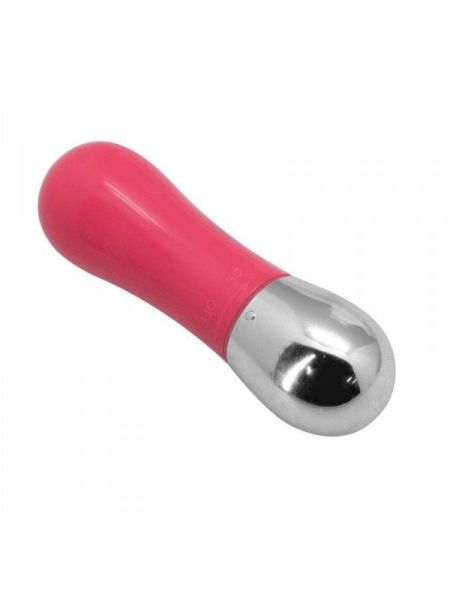 Mały masażer łechtaczki mini wibrator stymulator 8cm różowy - 3