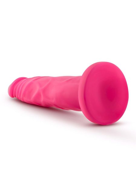 Dildo-NEO 7.5INCH DUAL DENSITY COCK NEON PINK - 7