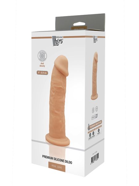 Dildo-DREAM TOYS REAL LOVE DILDO 9INCH FLESH - 3