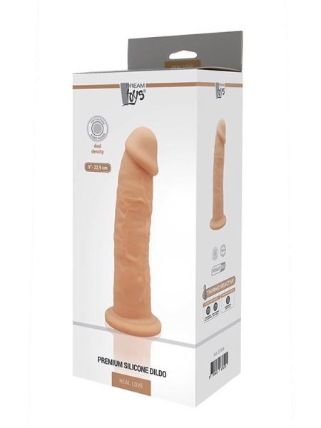 Dildo-DREAM TOYS REAL LOVE DILDO 9INCH FLESH - 2