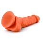 NEO ELITE 7.5INCH COCK WITH BALLS ORANGE - 7