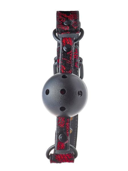 Knebel oddychający kulka piłka z otworami BDSM - 6