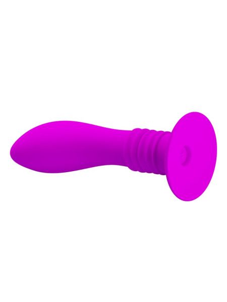 Masażer prostaty 10 wibracji fioletowy silikon 12 cm - 5
