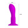 Masażer prostaty 10 wibracji fioletowy silikon 12 cm - 7
