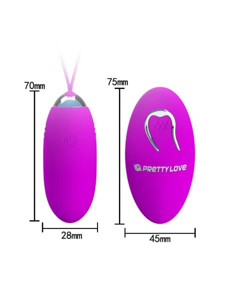 Wibrujące jajko z pilotem kegla gejszy waginalne 12trybów USB - 6