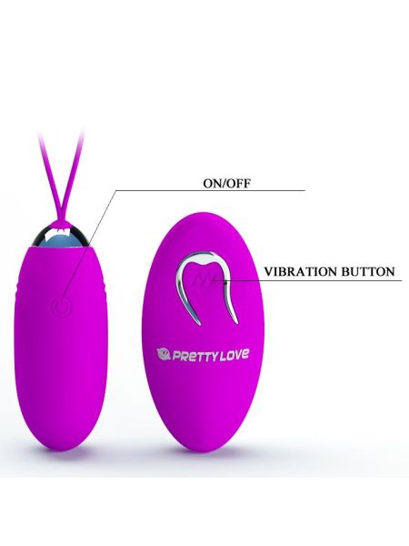 Wibrujące jajko z pilotem kegla gejszy waginalne 12trybów USB - 8