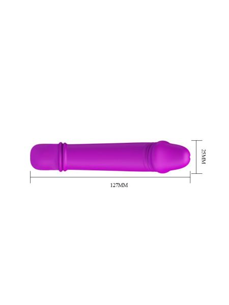 Mały realistyczny wibrator jak mini penis 12cm 10 trybów - 7