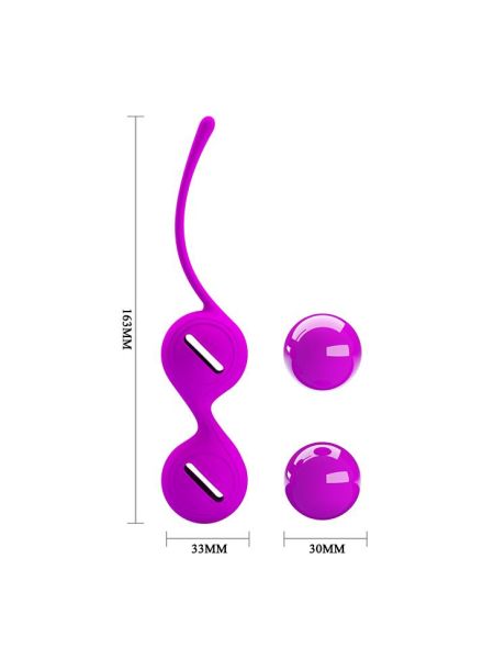 Kulki waginalne gejszy stymulacja trening pochwy fioletowe - 7
