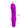 Klasyczny mały wibrator sex analny waginalny 13cm fioletowy - 6