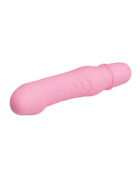 Klasyczny mały wibrator sex analny waginalny 13cm różowy - 4