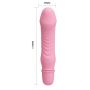 Klasyczny mały wibrator sex analny waginalny 13cm różowy - 7
