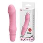 Klasyczny mały wibrator sex analny waginalny 13cm różowy - 2