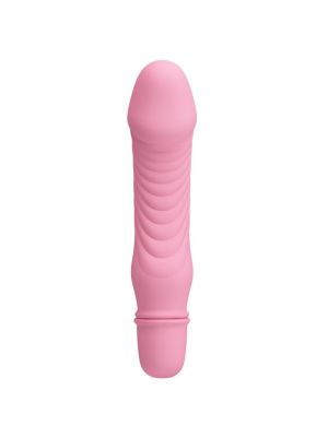 Klasyczny mały wibrator sex analny waginalny 13cm różowy - image 2