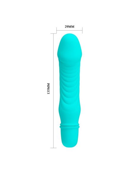 Klasyczny mały wibrator sex analny waginalny 13cm - 6