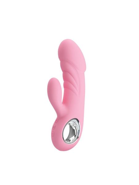 Wibrator królik stymulacja łechtaczki USB 15cm 7 trybów różowy - 4