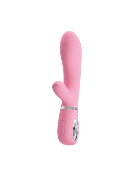 Wibrator punkt G łechtaczka wagina królik 20cm USB 7 trybów różowy - 3