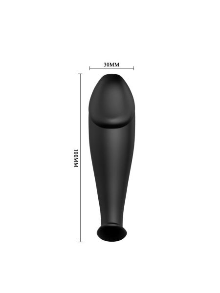 Korek analny penis zatyczka wibrująca 12trybów 10cm - 6