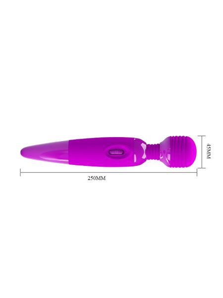 Masażer łechtaczki wand sex stymulator duży 25cm fioletowy - 8