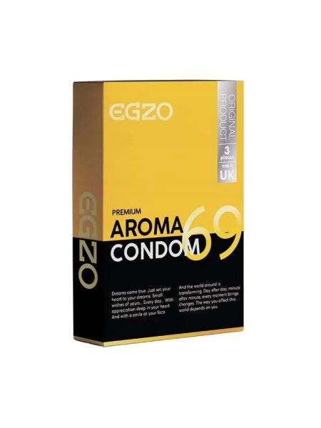 Prezerwatywy klasyczne EGZO AROMA 3szt