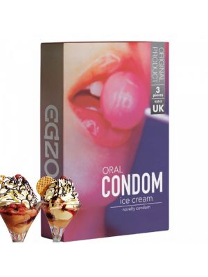 Prezerwatywy smakowe EGZO Oral LODOWE 3szt - image 2