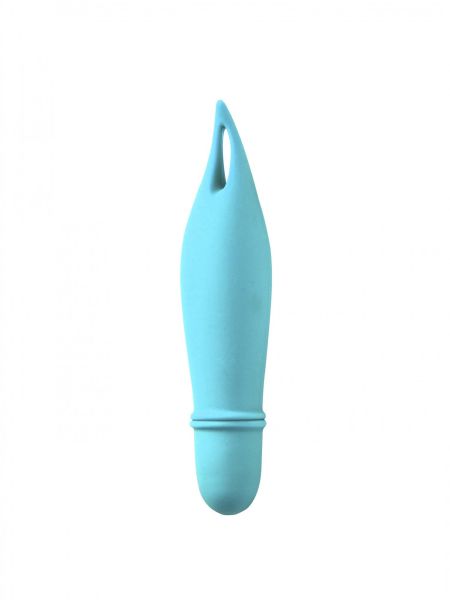 Mini wibrator stymulator łechtaczki masażer 12cm 10 trybów niebieski - 3