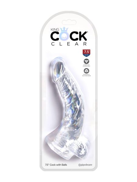King Cock 7.5 In Cock w Balls - 2
