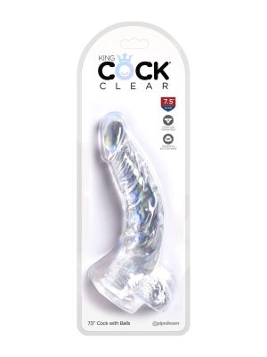 King Cock 7.5 In Cock w Balls - image 2