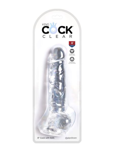 King Cock 8 Inch Cock w Balls - 2