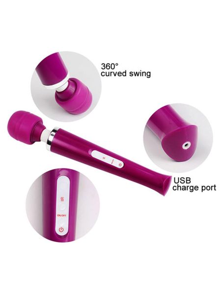 Intymny masażer łechtaczki stymulator wand USB - 13