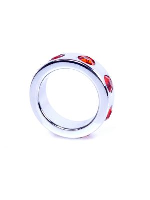 Pierścień stalowy na penisa ozdobny biżuteria 3,5cm - image 2