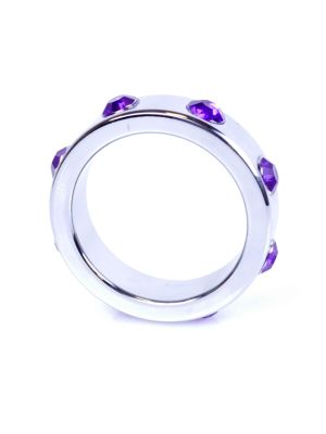 Pierścień stalowy na penisa ozdobny biżuteria 4,5cm - image 2