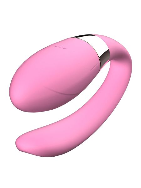 Wibrator dla par masażer łechtaczki punkt G pilot USB różowy - 6